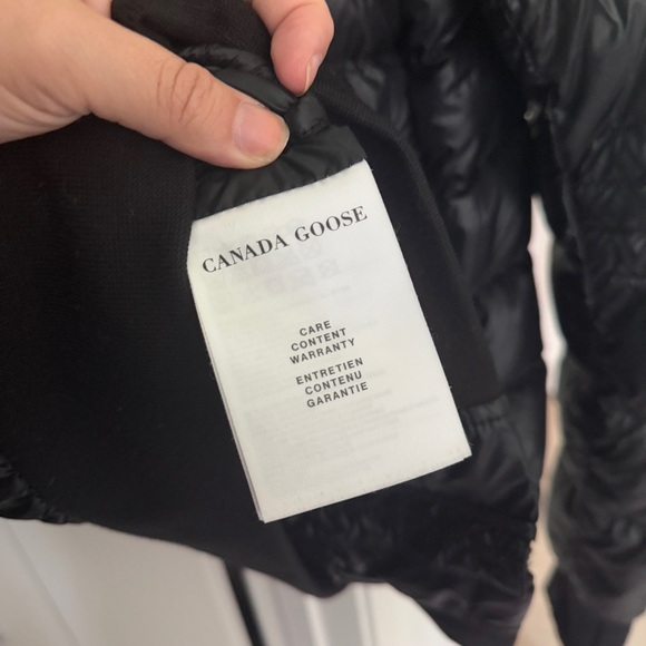Canada Goose Crofton Bomber Black Zip Puffer Coat - Picture 6 of 8